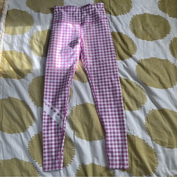 Peloton Pink and White Leggings with Slim Fit - Picture 2 of 6